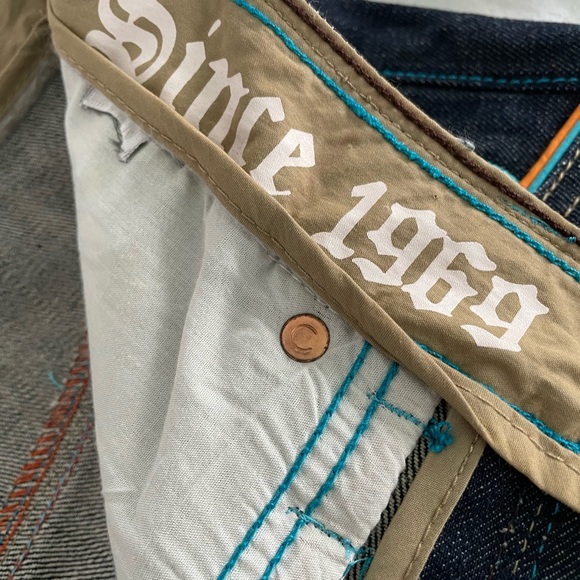 Coogi Australia Men’s 36x34 Embroidered Pockets Spellout  Denim Jeans NEVER WORN - Picture 10 of 13